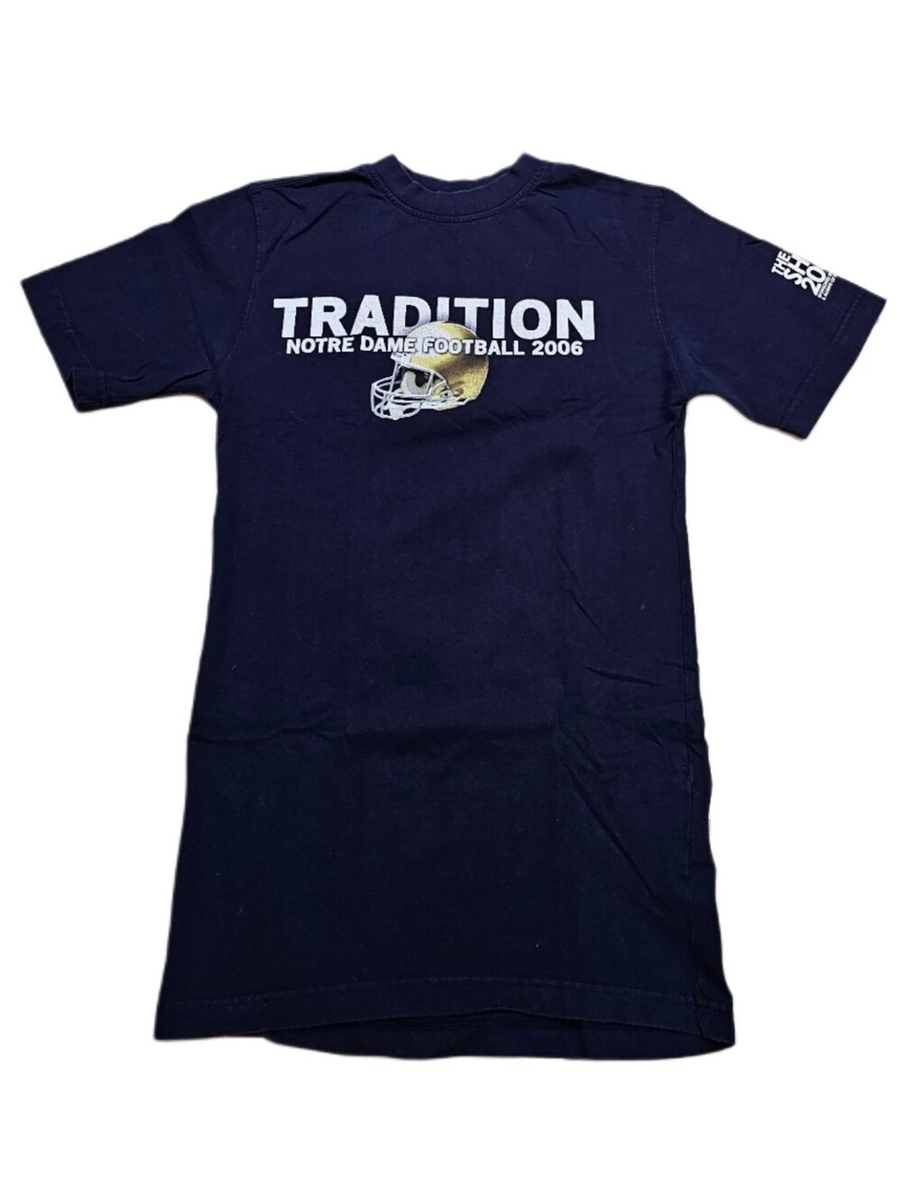 Notre Dame Fighting Irish Football T-Shirt 2006 The Shirt Tradition Blue Small